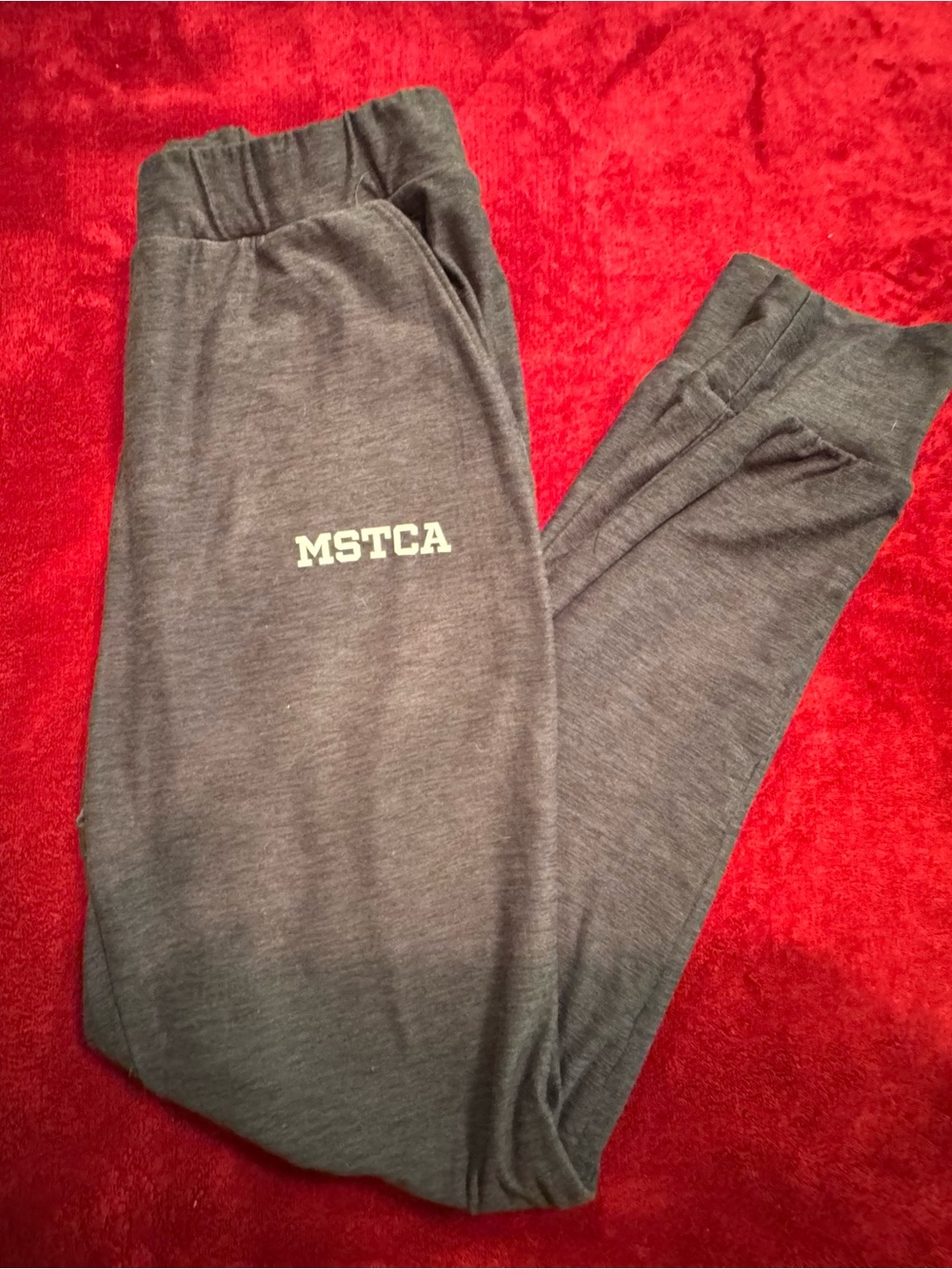 Kids Gray Jogger Sweatpants with MSTCA Logo
